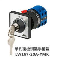 单孔面板钥匙手柄型LW167-20A-YMK